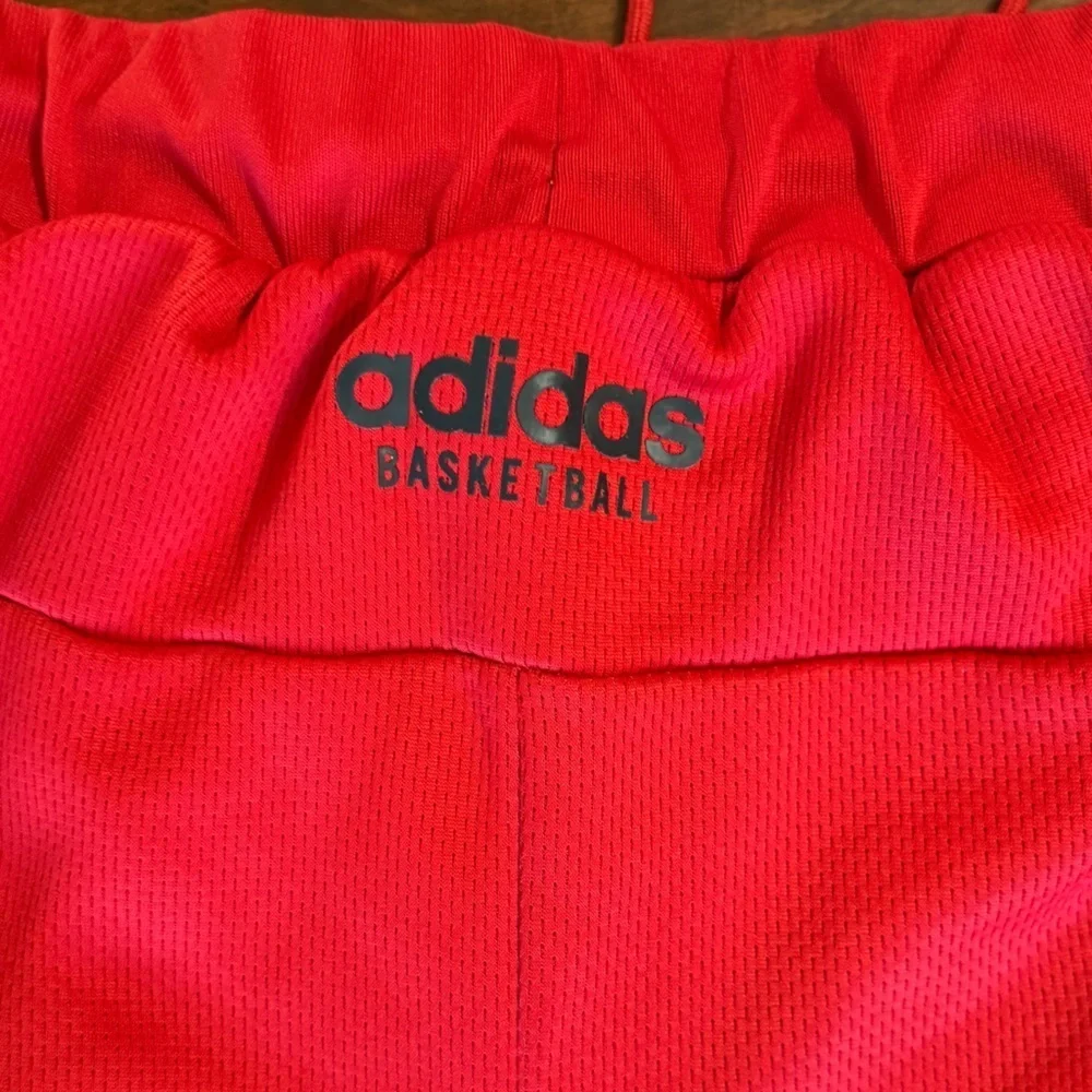 Men’s Adidas Red Athletic Shorts, 7”, Size XL